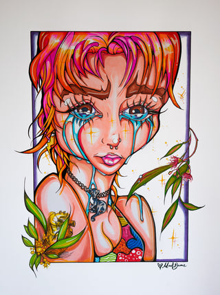 SAD GIRL - Custom Drawing