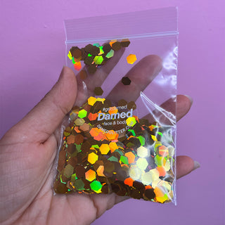 Glitter Baggie Stash GOLD